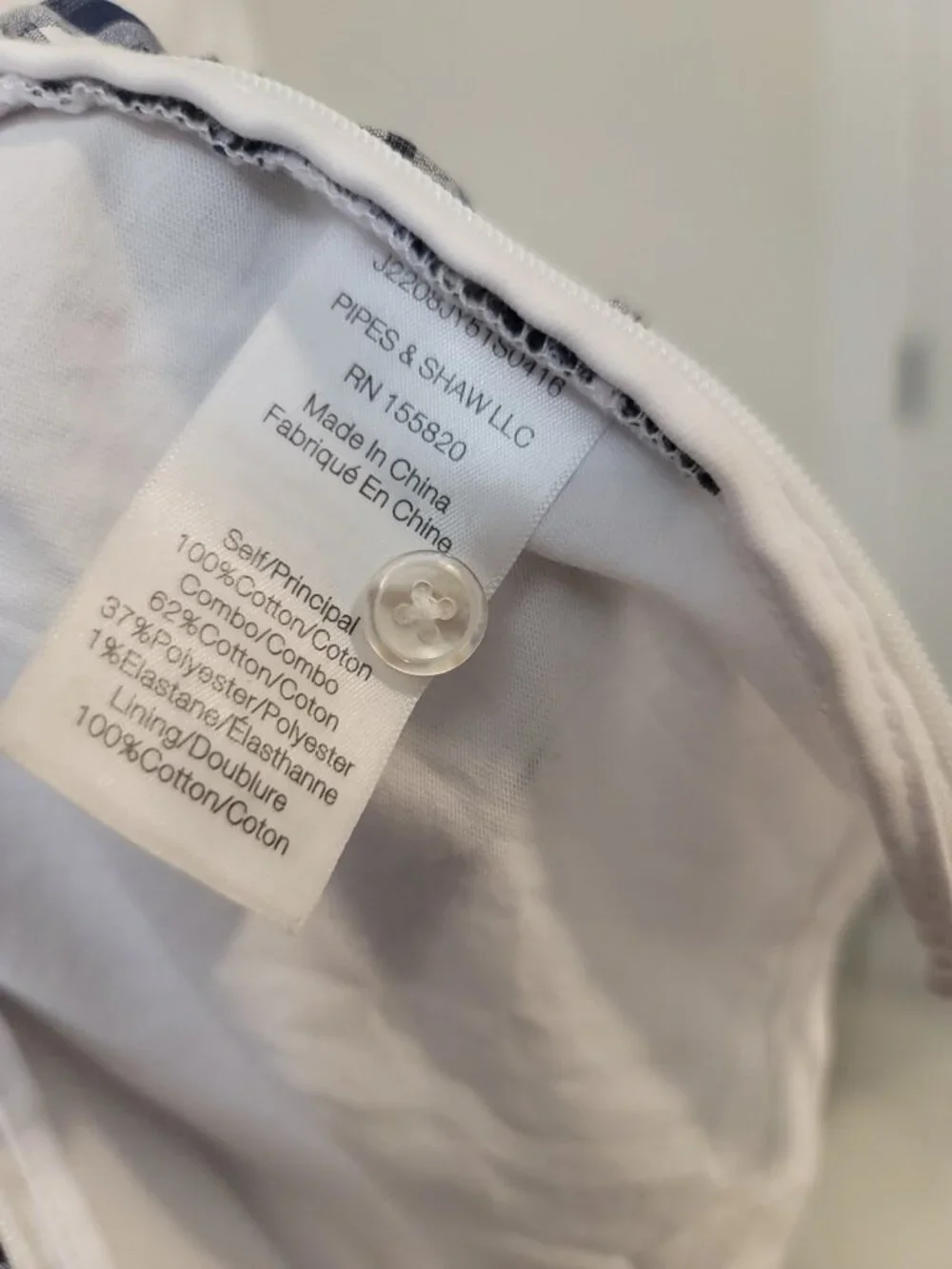 Veronica Beard Plaid Corset Tee XS White Ruched Bust Top - Picture 5 of 5